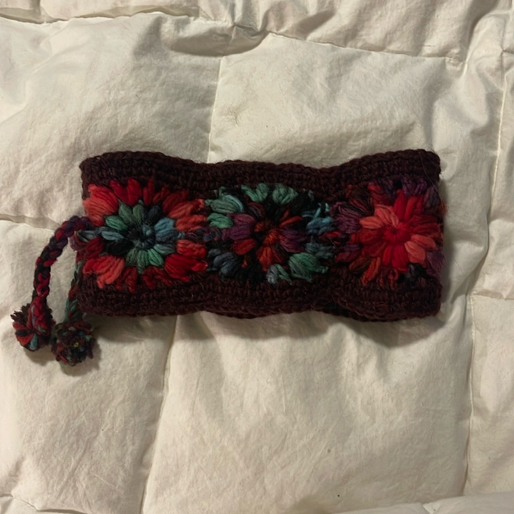 Crochet Flower Headband.